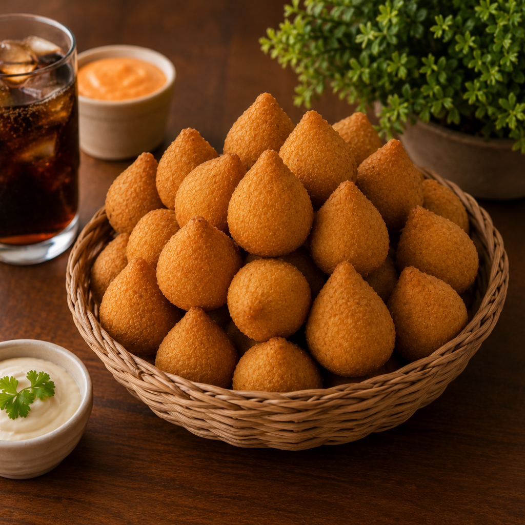 mini coxinhas